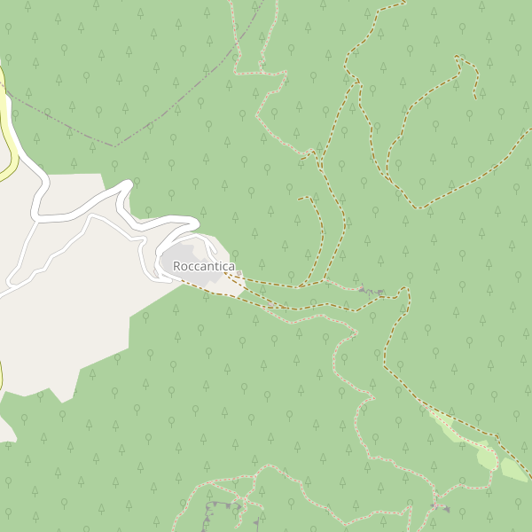 Thumbnail mappa stradale di Roccantica
