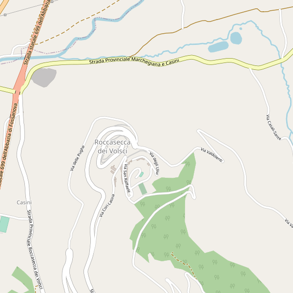Thumbnail mappa stradale di Roccasecca dei Volsci