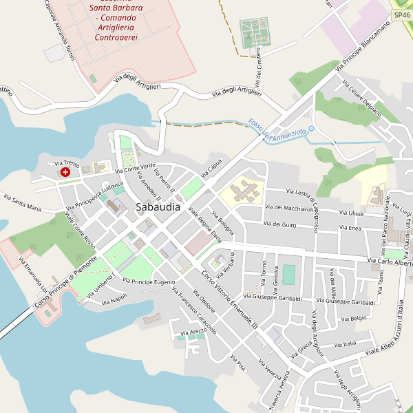 Thumbnail mappa stradale di Sabaudia