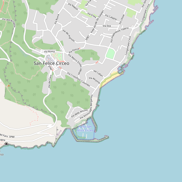 Thumbnail mappa stradale di San Felice Circeo