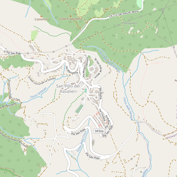 Thumbnail mappa stradale di San Polo dei Cavalieri