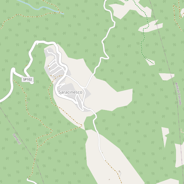 Thumbnail mappa hotel di Saracinesco