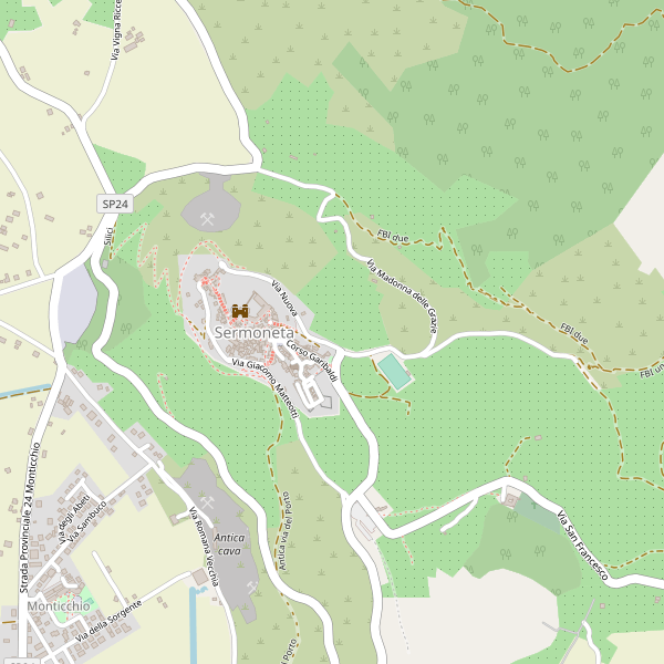 Thumbnail mappa stradale di Sermoneta
