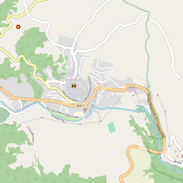 Thumbnail mappa supermercati di Subiaco