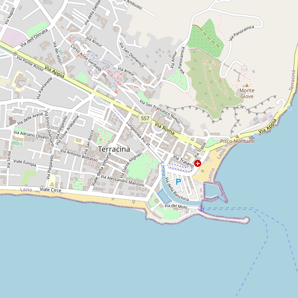 Thumbnail mappa stradale di Terracina
