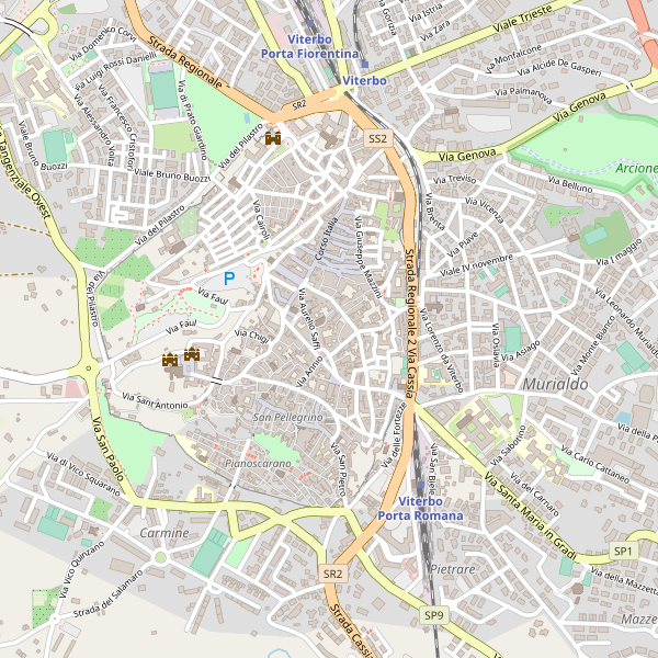 Thumbnail mappa localinotturni di Viterbo