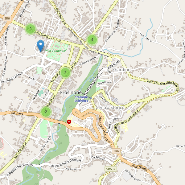 Thumbnail mappa bancomat di Frosinone