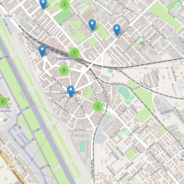 Thumbnail mappa bar di Ciampino