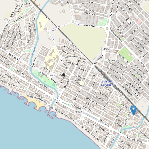 Thumbnail mappa hotel di Ladispoli