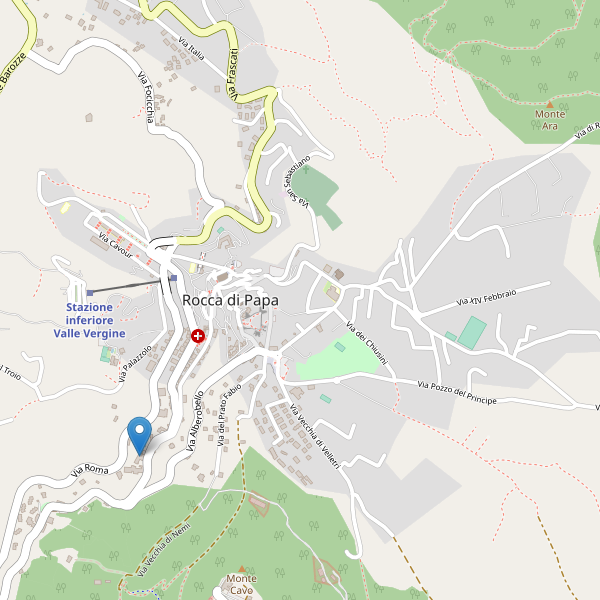 Thumbnail mappa hotel di Rocca di Papa
