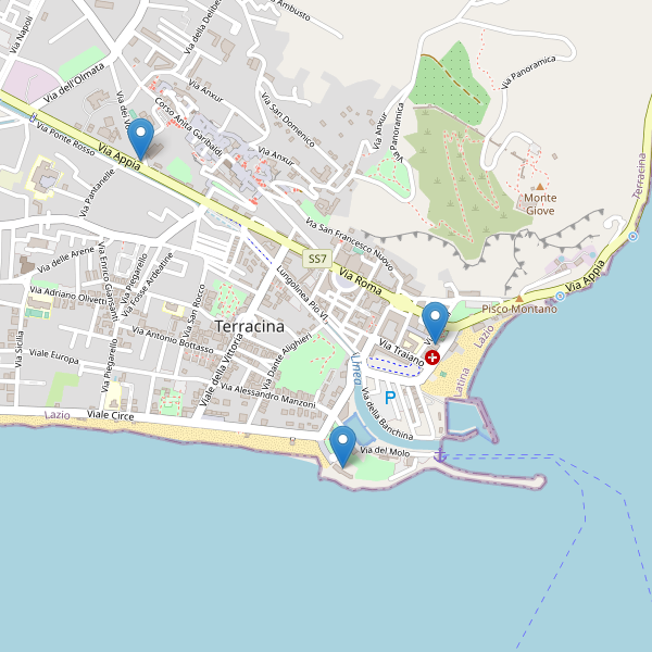 Thumbnail mappa hotel di Terracina