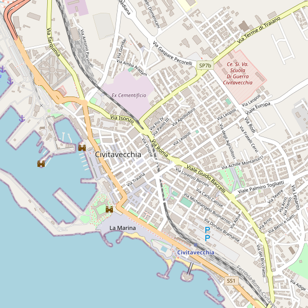 Thumbnail mappa mercati di Civitavecchia