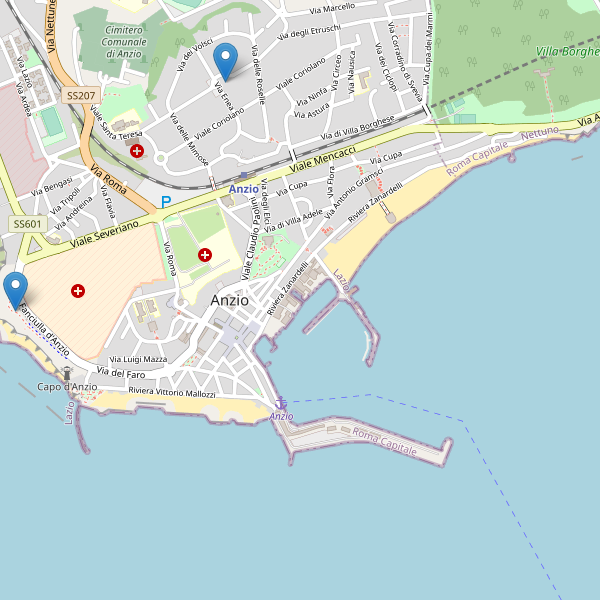 Thumbnail mappa monumenti di Anzio