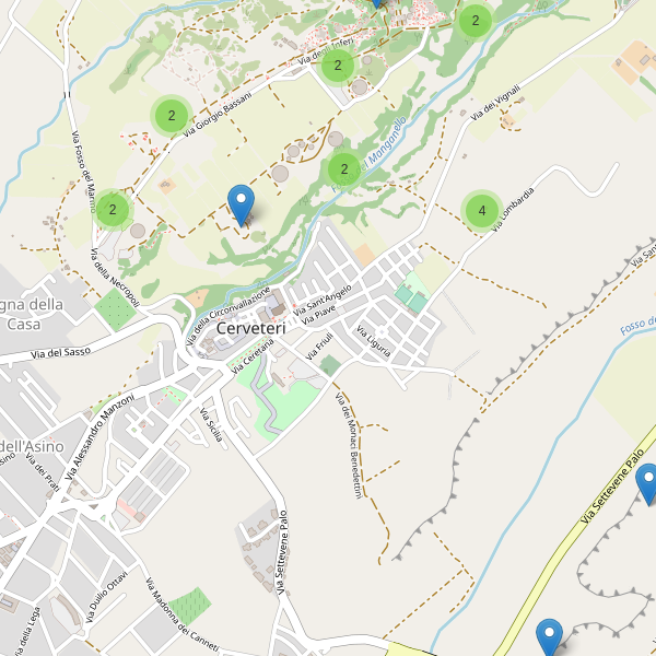 Thumbnail mappa monumenti di Cerveteri