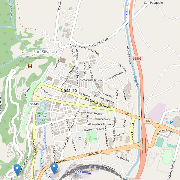 Thumbnail mappa musei di Cassino