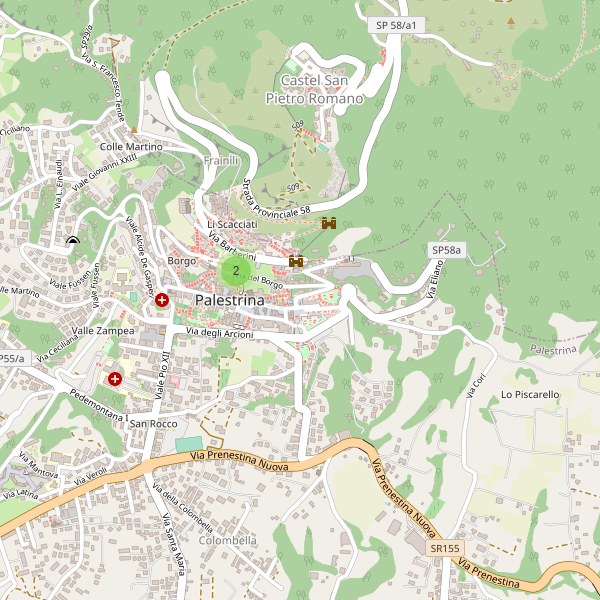 Thumbnail mappa musei di Palestrina