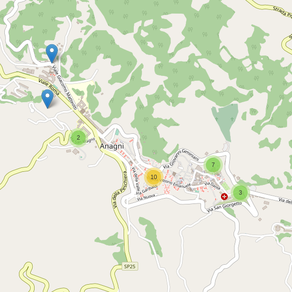Thumbnail mappa parcheggi di Anagni