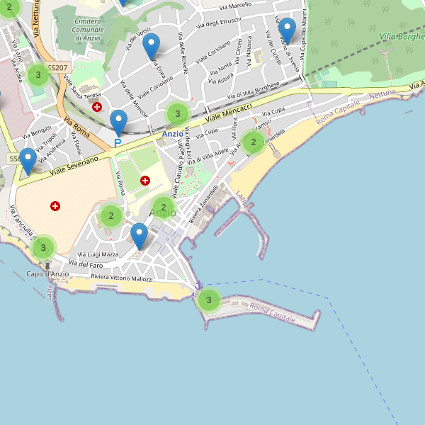Thumbnail mappa parcheggi di Anzio