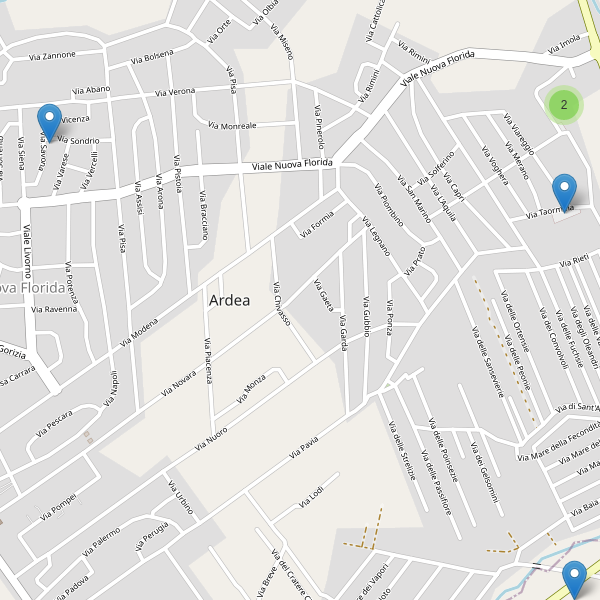 Thumbnail mappa parcheggi di Ardea