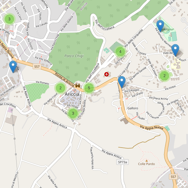 Thumbnail mappa parcheggi di Ariccia