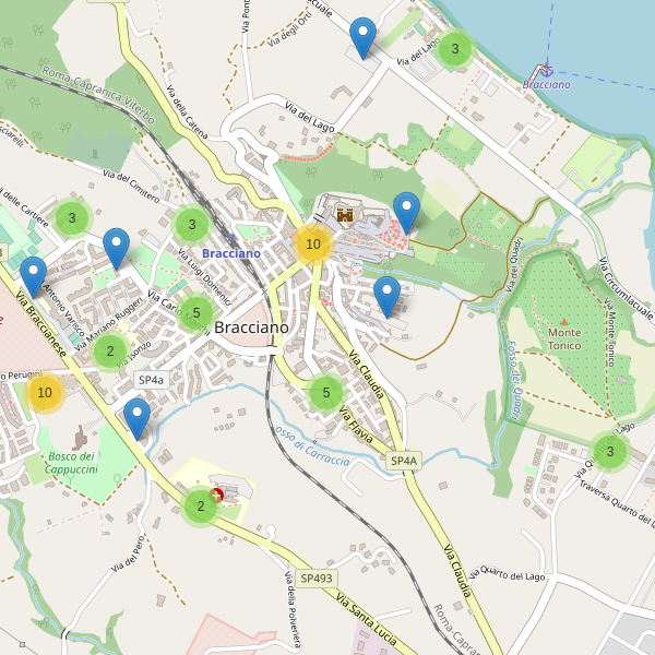 Thumbnail mappa parcheggi di Bracciano
