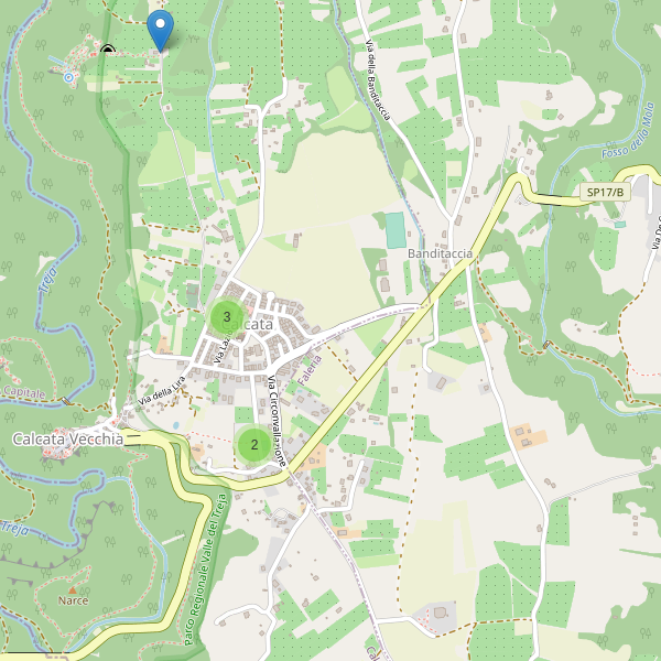 Thumbnail mappa parcheggi di Calcata
