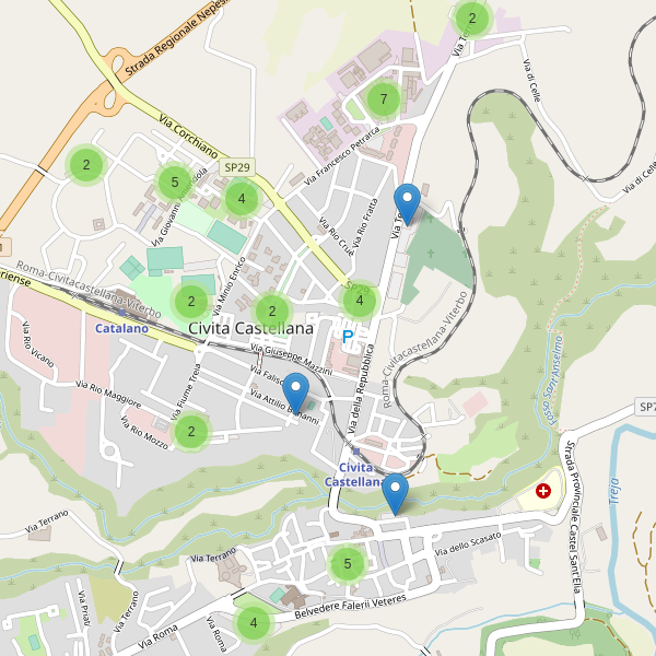 Thumbnail mappa parcheggi di Civita Castellana