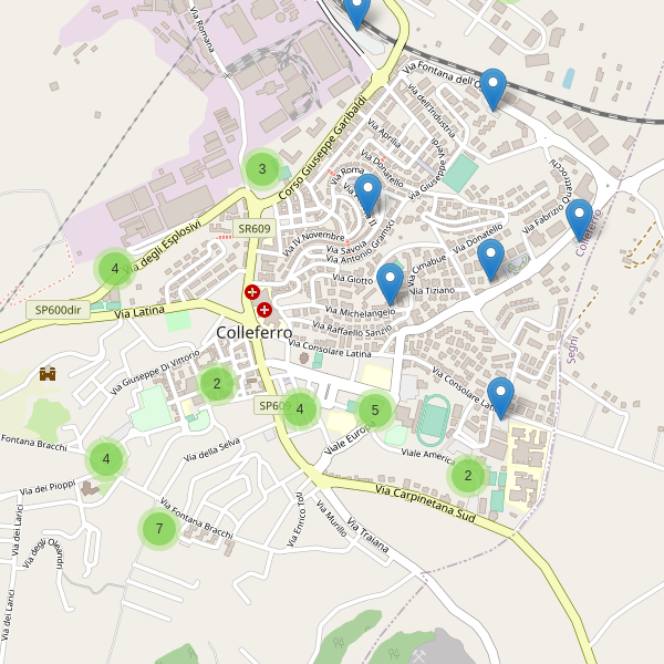 Thumbnail mappa parcheggi di Colleferro
