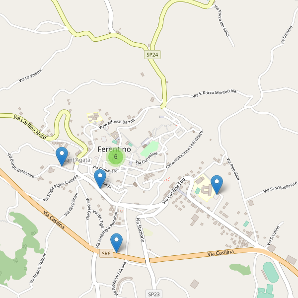 Thumbnail mappa parcheggi di Ferentino
