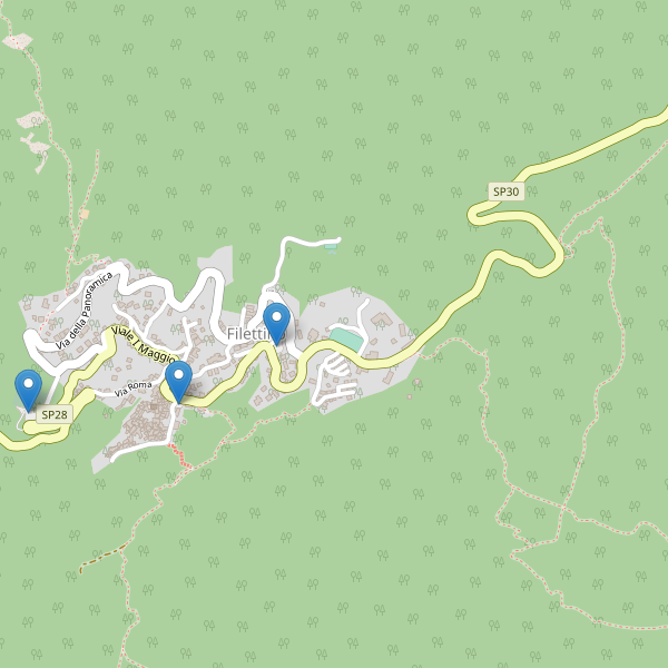 Thumbnail mappa parcheggi di Filettino