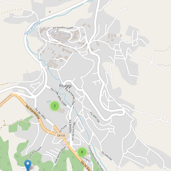 Thumbnail mappa parcheggi di Fiuggi