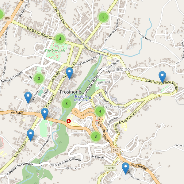 Thumbnail mappa parcheggi di Frosinone
