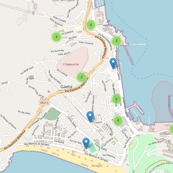 Thumbnail mappa parcheggi di Gaeta