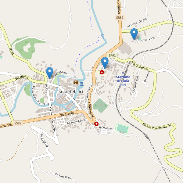 Thumbnail mappa parcheggi di Isola del Liri
