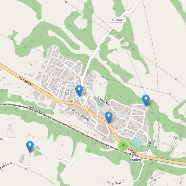 Thumbnail mappa parcheggi di Labico