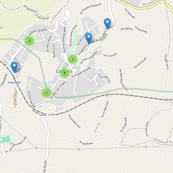 Thumbnail mappa parcheggi di Lanuvio
