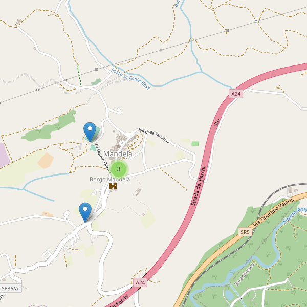 Thumbnail mappa parcheggi di Mandela