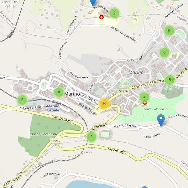 Thumbnail mappa parcheggi di Marino