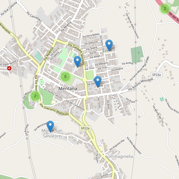 Thumbnail mappa parcheggi di Mentana