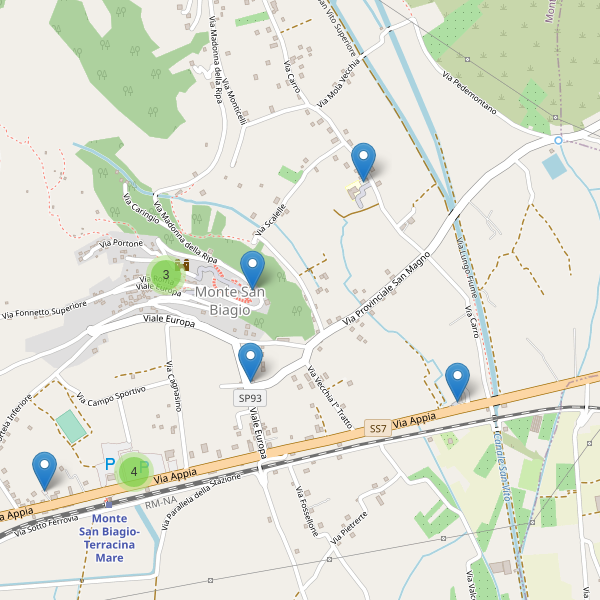 Thumbnail mappa parcheggi di Monte San Biagio