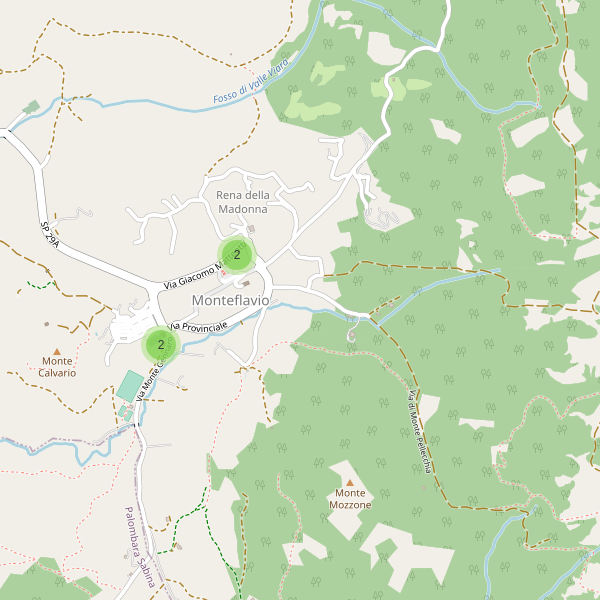 Thumbnail mappa parcheggi di Monteflavio