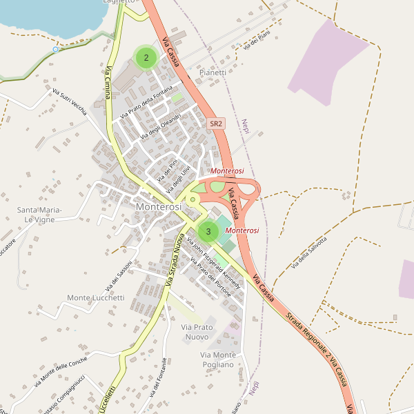 Thumbnail mappa parcheggi di Monterosi
