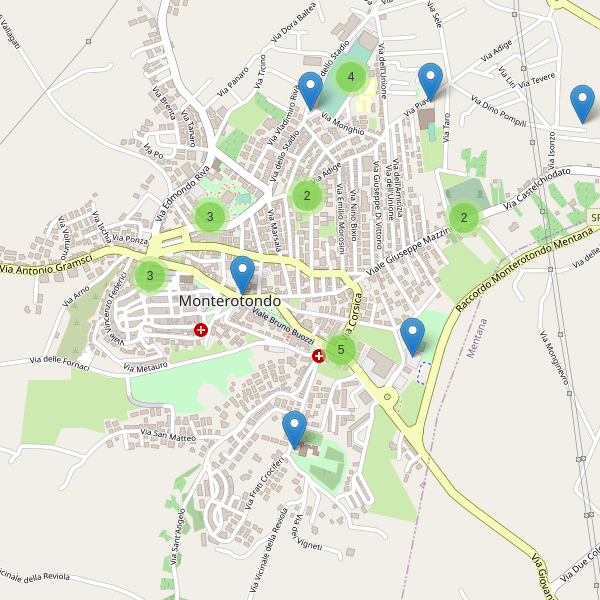 Thumbnail mappa parcheggi di Monterotondo