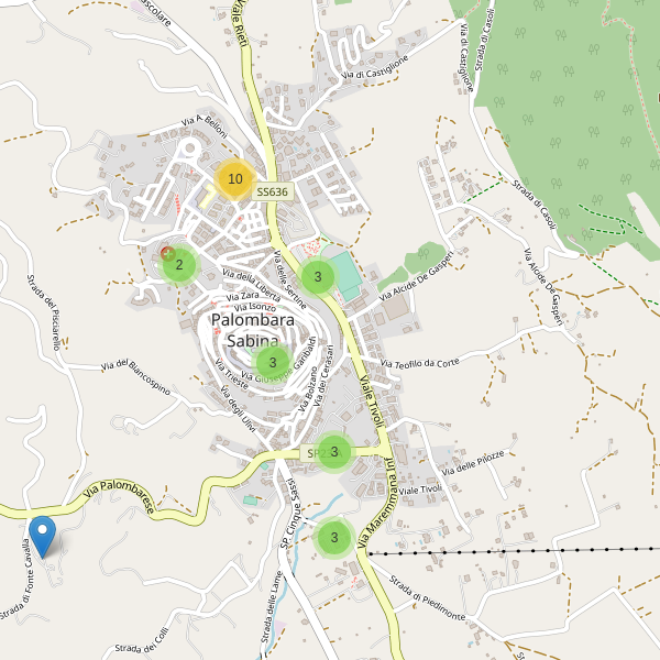 Thumbnail mappa parcheggi di Palombara Sabina