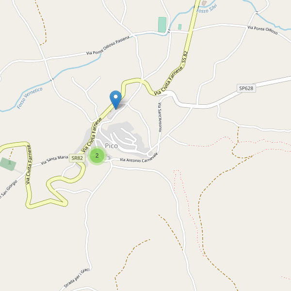 Thumbnail mappa parcheggi di Pico
