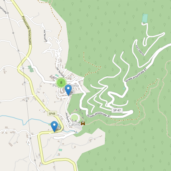 Thumbnail mappa parcheggi di Poggio Catino