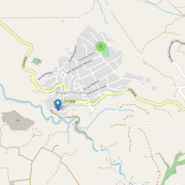 Thumbnail mappa parcheggi di Poggio Moiano