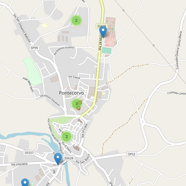 Thumbnail mappa parcheggi di Pontecorvo
