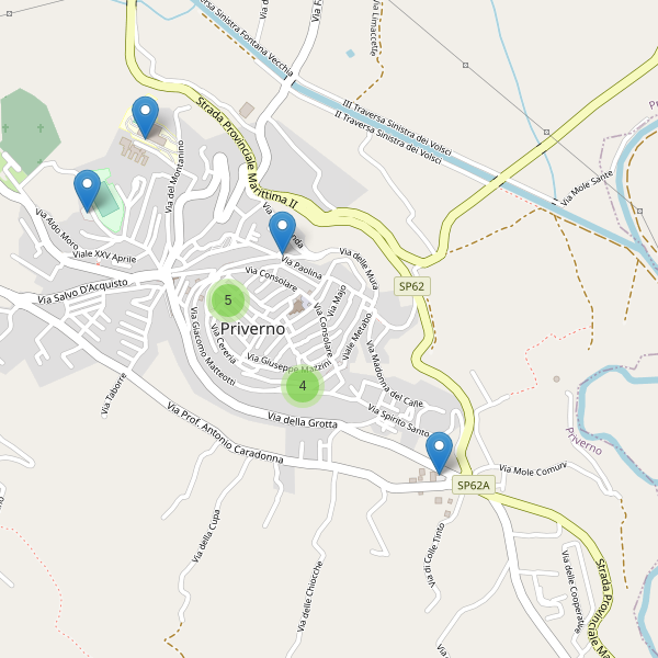 Thumbnail mappa parcheggi di Priverno