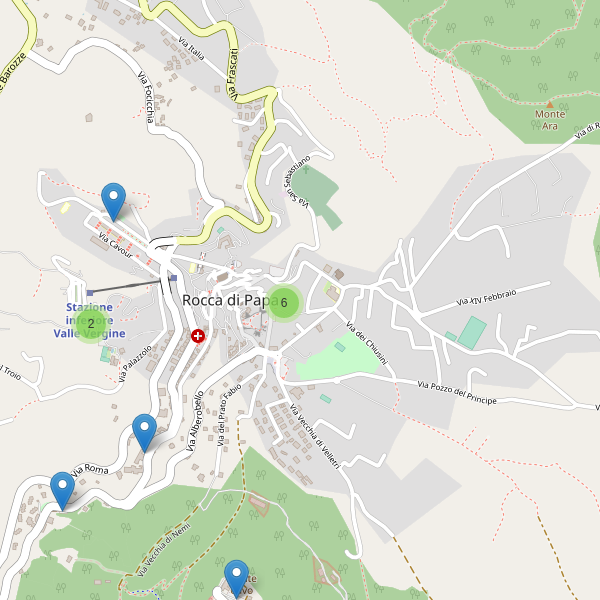 Thumbnail mappa parcheggi di Rocca di Papa